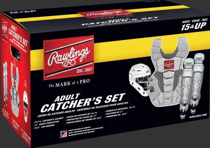Rawlings ADULT USA VELO 2.0 Catcher's Gear Box Set: CSV2A-NSW - Image 2