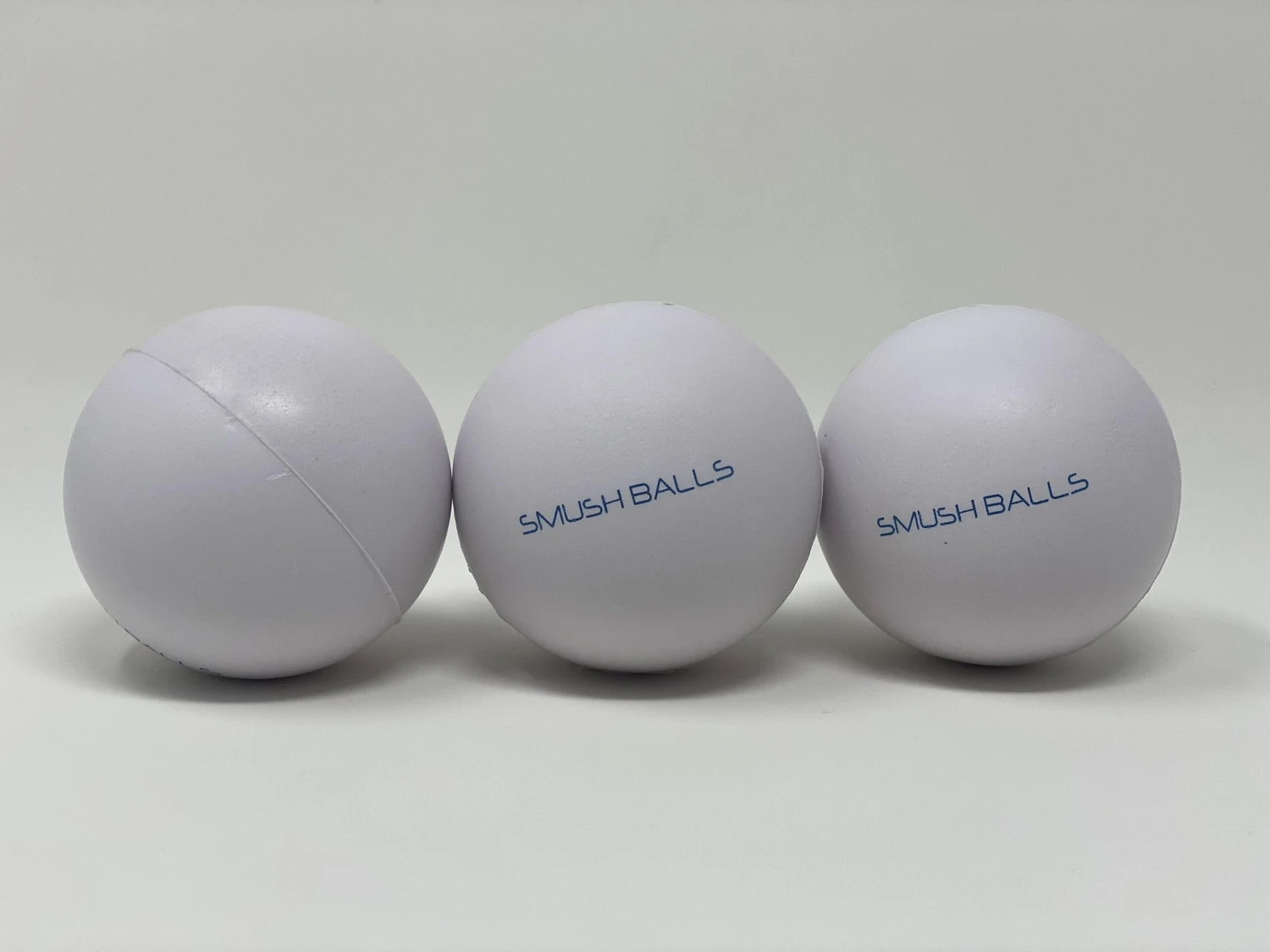 One Dozen (12) SMUSHBALLS The Ultimate Indoor & Outdoor Batting Practice Ball: White