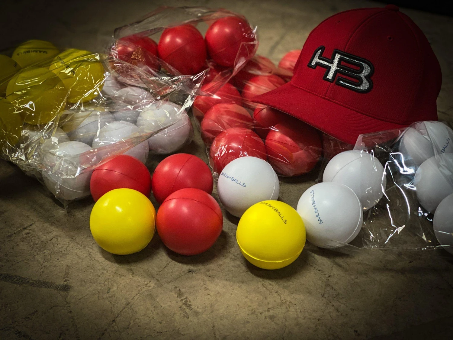 One Dozen (12) SMUSHBALLS The Ultimate Indoor & Outdoor Batting Practice Ball: White - Image 2