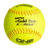 Worth 12" One Nation Super Gold Dot Extreme Slowpitch Softballs (One Dozen): ON12CY