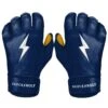 Bruce Bolt PREMIUM PRO Short Cuff Batting Gloves: Navy