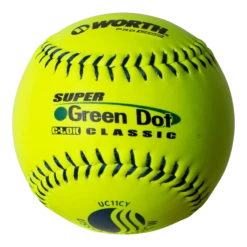 Worth 11" USSSA Super Green Dot Classic W Composite Softballs (Dozen): UC11CY