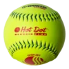 Worth 12" Classic Plus USSSA Hot Dot Slowpitch Softballs (Dozen): UHD12SY